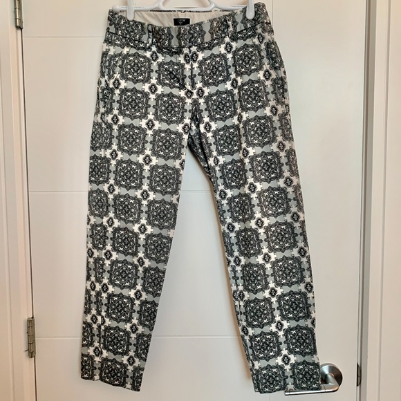 J. Crew Grey Patterned Pants - Picture 1 of 2